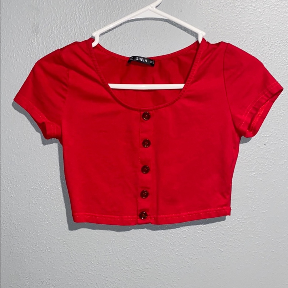Red Crop Top